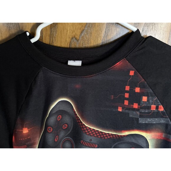 XXL/16 the childrens place graohic t-shirt 100%polyester long sleeves - Picture 3 of 5